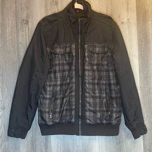 Tommy Hilfiger Men's Black Checkered Jacket